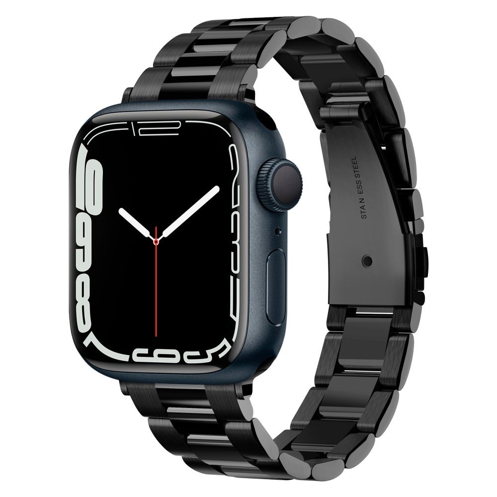 Juodos spalvos apyrankė Spigen "Modern Fit Band" laikrodžiui Apple Watch 4 / 5 / 6 / 7 / 8 / 9 / SE (38 / 40 / 41 MM)