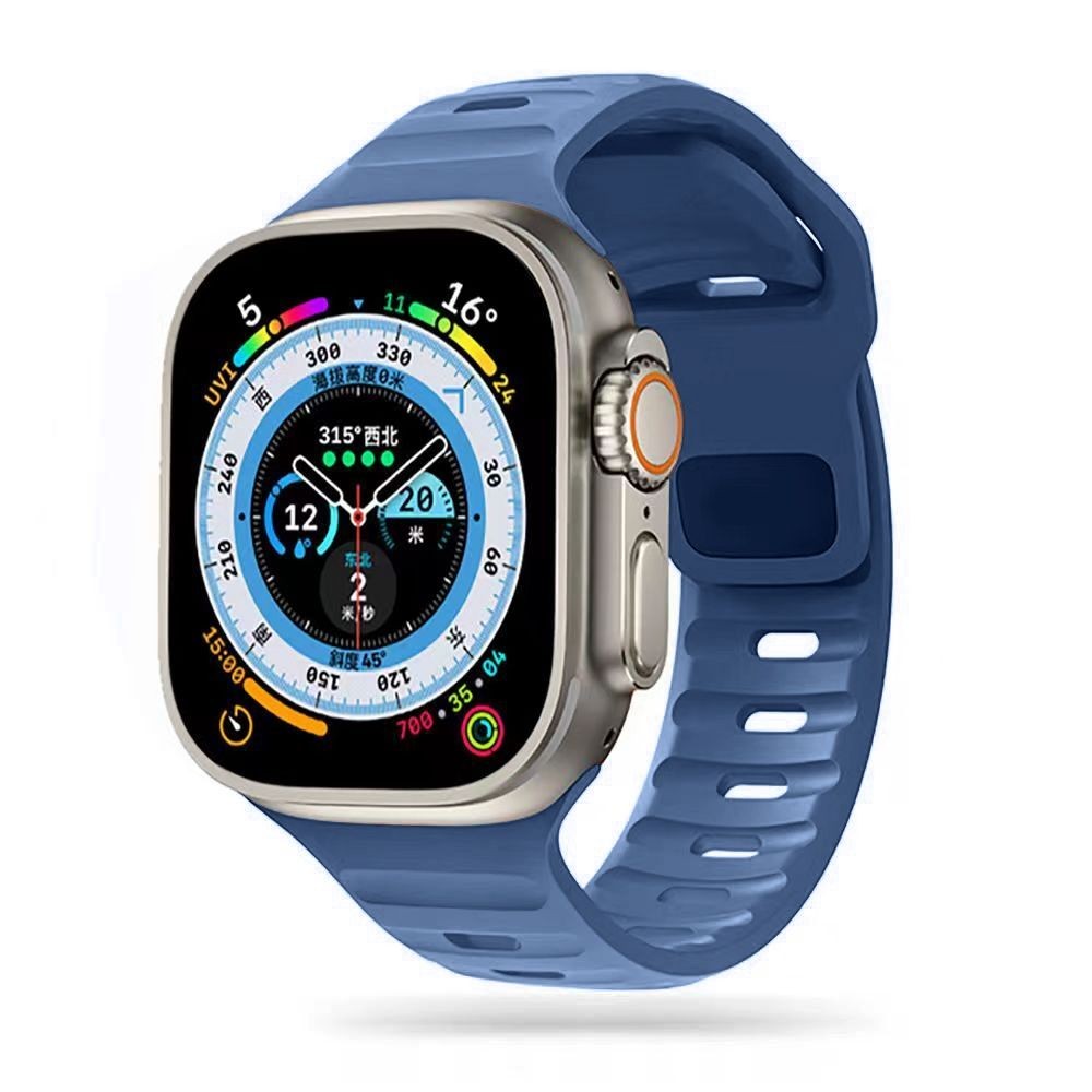 Mėlynos spalvos apyrankė "Tech-Protect Iconband Line" laikrodžiui Apple Watch 4 / 5 / 6 / 7 / 8 / 9 / SE / ULTRA 1 / 2 (42 / 44 / 45 / 49 MM)