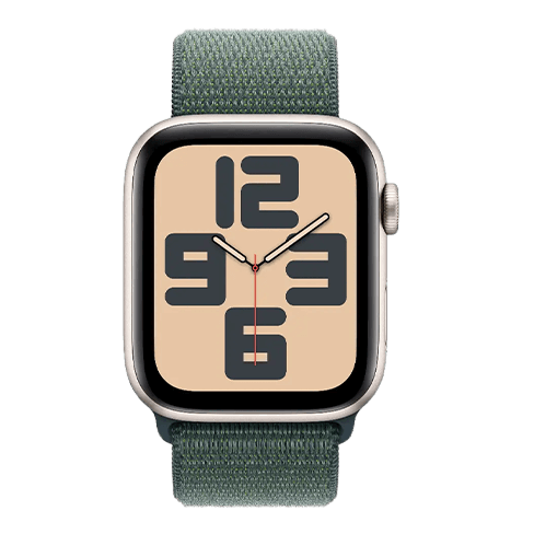 Watch SE GPS+LTE 40mm Starlight Aluminium Case w/ Lake Green Sport Loop išmanusis laikrodis