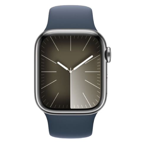 Watch Series 9 GPS + Cellular 41mm Stainless Steel Case with Sport Band - M/L (eSIM) išmanusis laikrodis