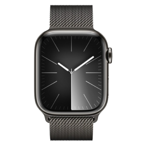 Watch Series 9 GPS + Cellular 41mm Stainless Steel Case with Milanese Loop (eSIM) išmanusis laikrodis