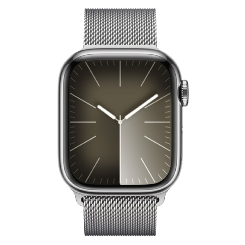 Watch Series 9 GPS + Cellular 45mm Stainless Steel Case with Milanese Loop (eSIM) išmanusis laikrodis
