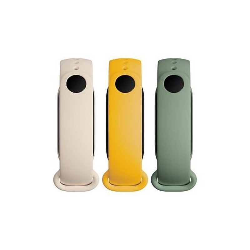 Apyrankė Xiaomi Mi Band 5/6/7 3-Pack Ivory/Olive/Yellow