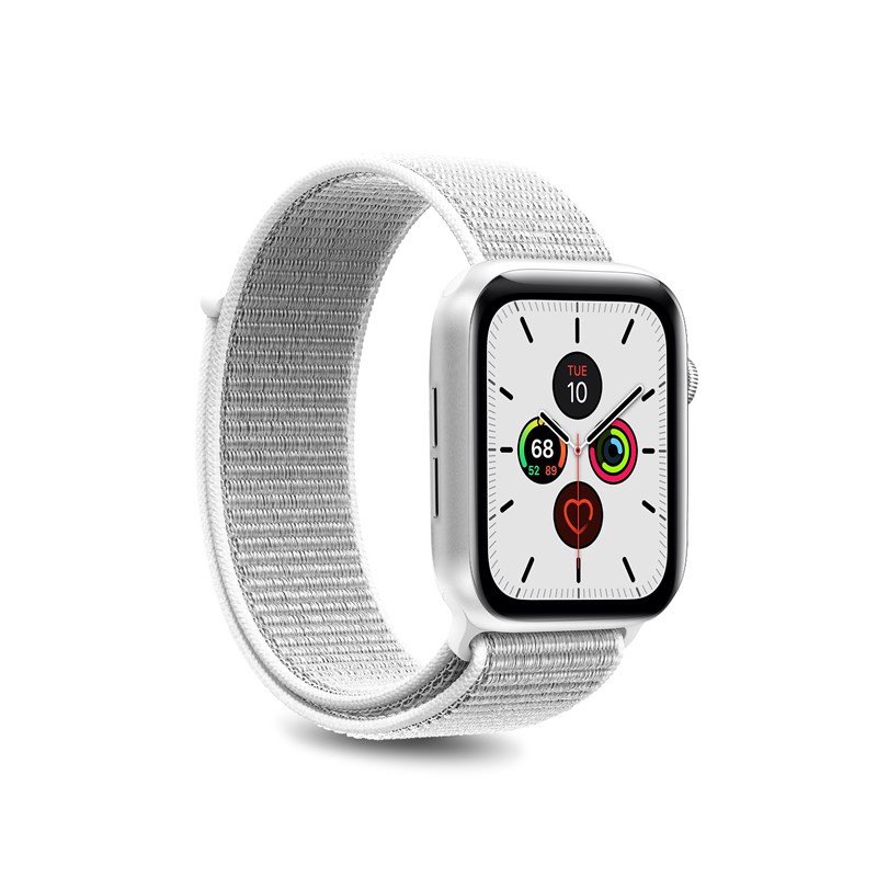 Nailoninė apyrankė PURO skirta Apple Watch 44mm, balta / AW44SPORTWHI