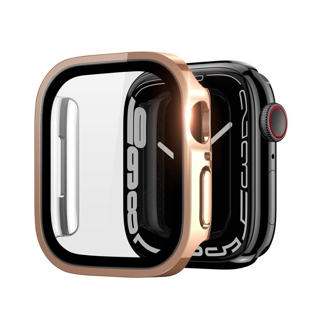 LCD apsauginis stikliukas/dėklas Dux Ducis Hamo Apple Watch 45mm rožinis