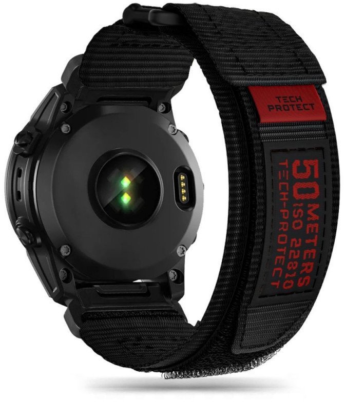 Laikrodžio apyrankė Tech-Protect Garmin fenix 5X/5X Plus/6X/6X Pro/7X,black