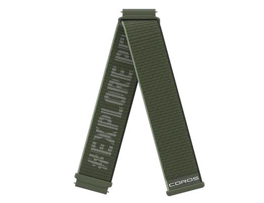 Apyrankė COROS 22mm Nylon Band - Green, APEX 2 Pro, APEX Pro, APEX 46mm