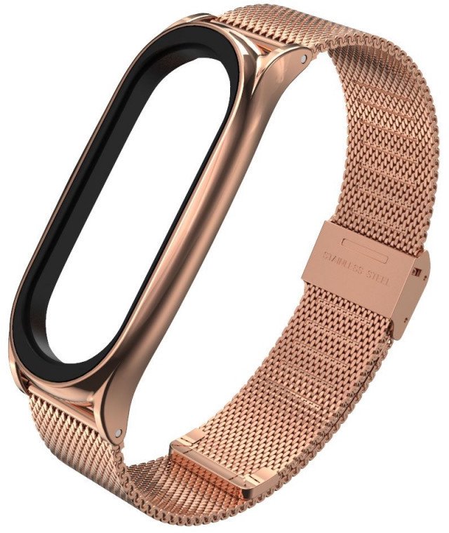 Išmaniojo laikrodžio apyrankė Tech-Protect MilaneseBand Xiaomi Mi Band 5, rose gold