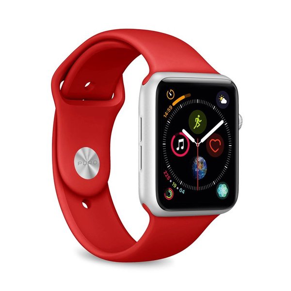 Elastinė sportinė apyrankė PURO skirta Apple Watch, 44mm, raudona / AW44ICONRED