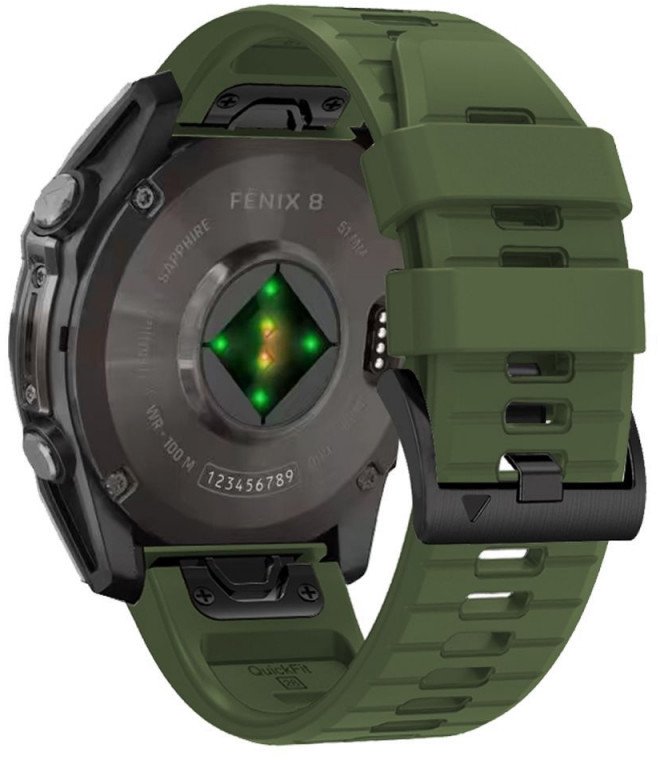 Apyrankė Tech-Protect Silicone Garmin fenix 5/6/6 Pro/7/E/8 47mm, military green