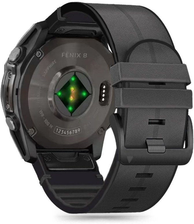 Laikrodžio apyrankė Tech-Protect Silicone PU Garmin fenix 5/6/6 Pro/7/E/8 47mm,black