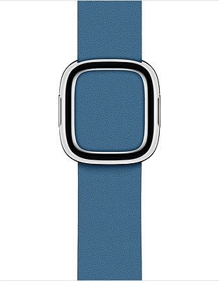 Dirželis APPLE išmaniajam laikrodžiui, 40mm S, odinis, moderni sagtis, mėlynas