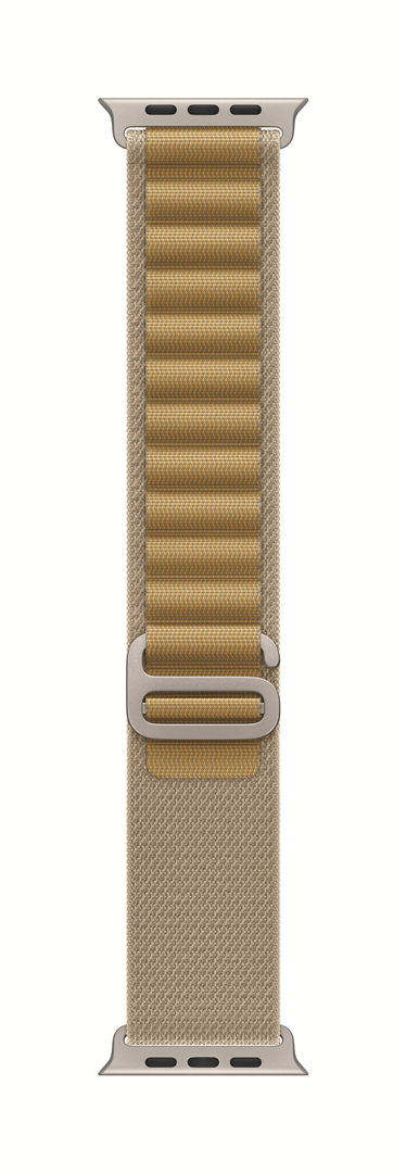 Apyrankė APPLE 49mm Tan Alpine Loop - Medium - Natural Titanium Finish