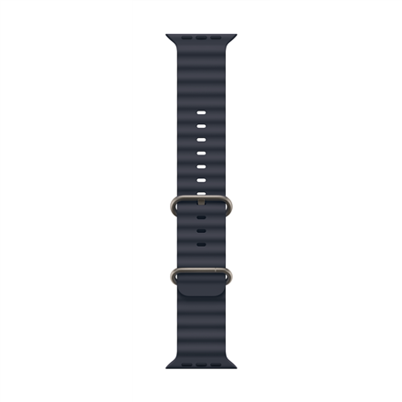 49mm Navy Ocean Band - Black Titanium Finish