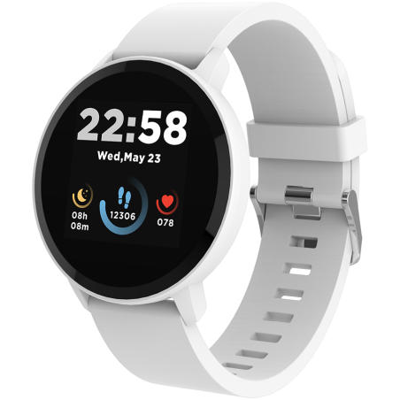 CANYON smart watch Lollypop SW-63 Silver White|CNS-SW63SW