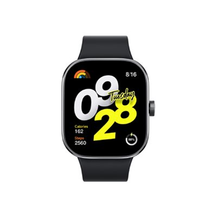 Redmi Watch 4 | Smart watch | GPS (satellite) | AMOLED | 1.97" | Waterproof | Obsidian Black|BHR7854GL