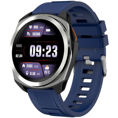 CANYON smart watch Maveric SW-83 GPS Silver Blue|CNS-SW83SS