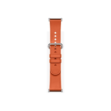 Xiaomi | Leather Quick Release Strap | Coral orange | Stainless steel/Calf leather | Fits wrists 135-205 mm|BHR8002GL