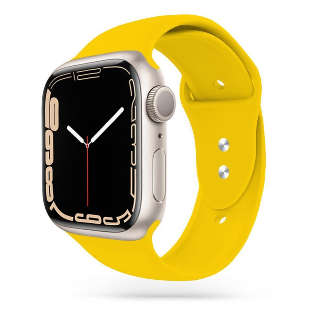 Geltona apyrankė Tech-Protect "Iconband" laikrodžiui Apple Watch 4 / 5 / 6 / 7 / 8 / 9 / SE / ULTRA 1 / 2 (42 / 44 / 45 / 49 MM)