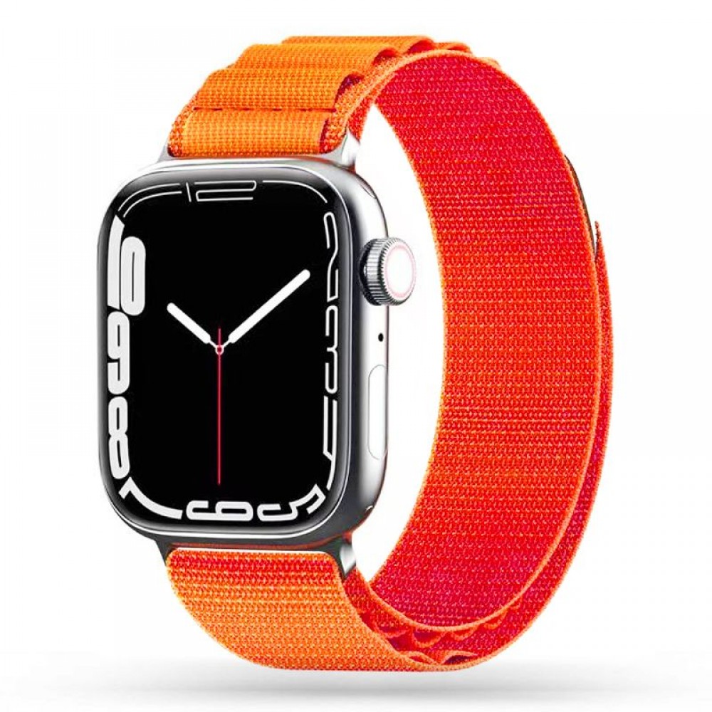 Oranžinė apyrankė "Tech-Protect Nylon Pro" laikrodžiui Apple Watch 4 / 5 / 6 / 7 / 8 / 9 / 10 / SE / ULTRA 1 / 2 (44 / 45 / 46 / 49 MM)