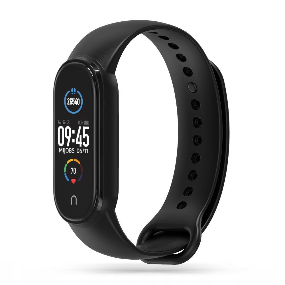 Juoda apyrankė "Tech-Protect Iconband" laikrodžiui Xiaomi Mi Smart Band 5 / 6 / 7 / NFC