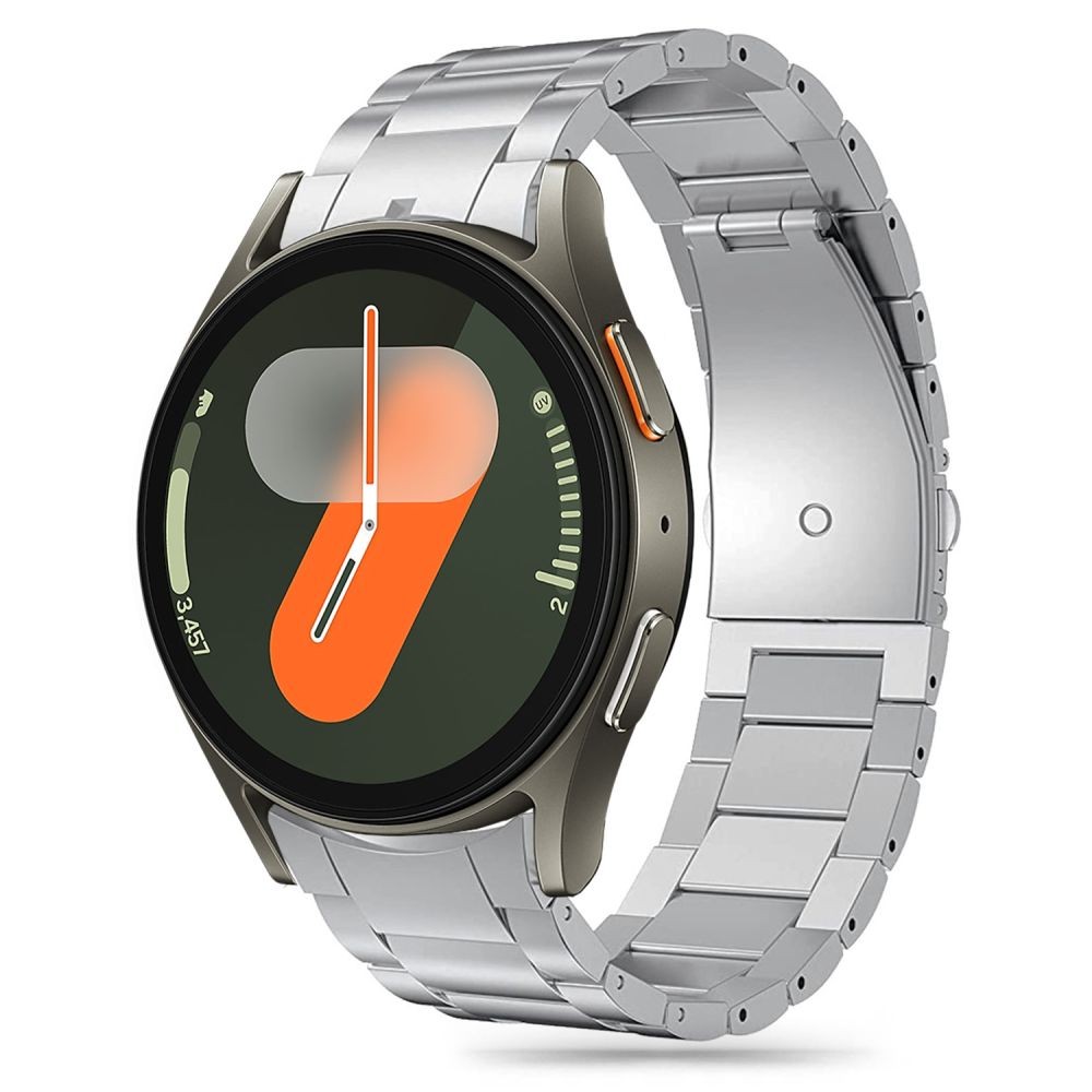 Sidabro spalvos apyrankė "Tech-Protect Stainless" laikrodžiui Samsung Galaxy Watch 4 / 5 / 5 PRO / 6 / 7 / FE