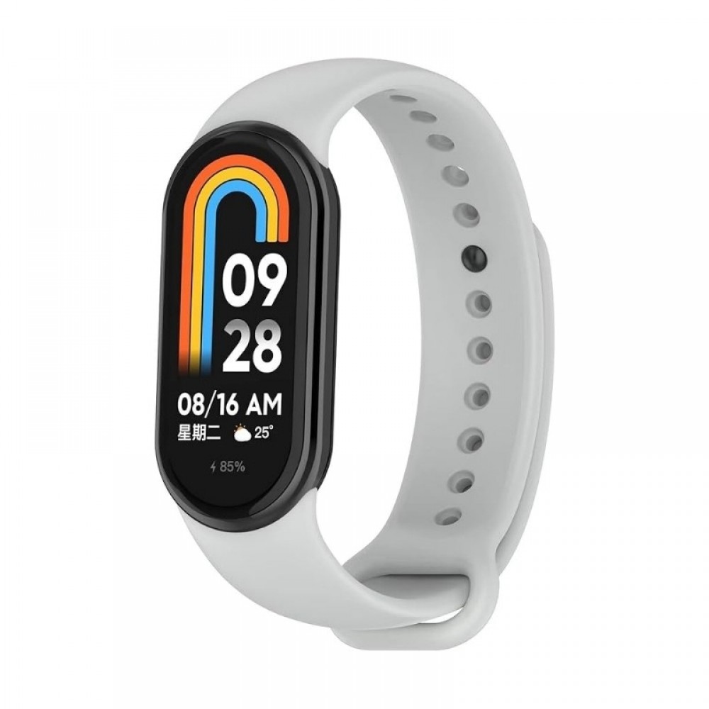 Pilkos spalvos apyrankė laikrodžiui Xiaomi Mi Band 8