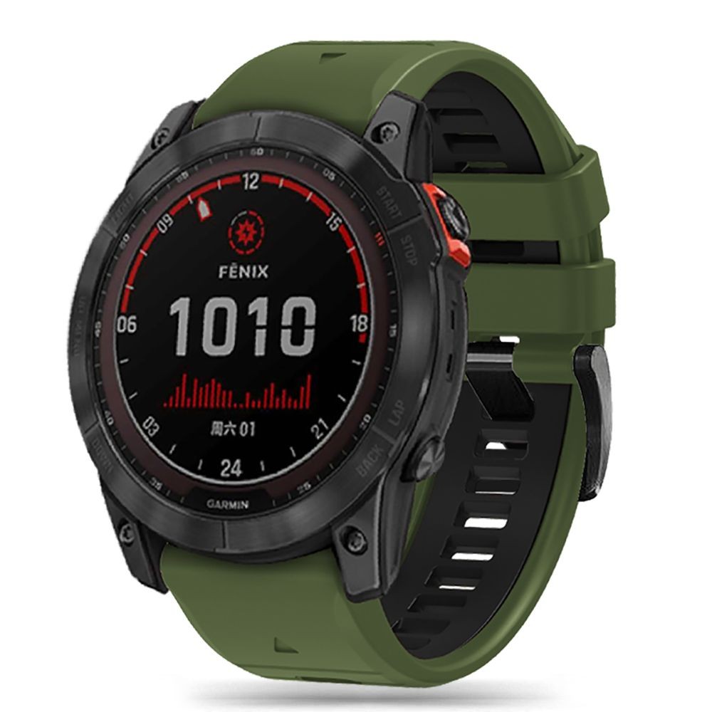 Žalios spalvos apyrankė "Tech-Protect Iconband Pro" laikrodžiui Garmin Fenix 3 / 5X / 3HR / 5X PLUS / 6X / 6X PRO / 7X (26mm)