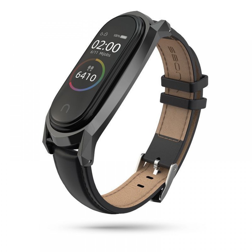 Juoda apyrankė "Tech-Protect Herms" laikrodžiui Xiaomi Mi Smart Band 7