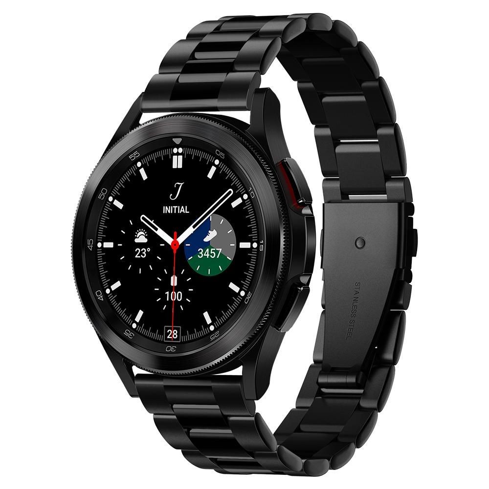 Juoda apyrankė Spigen "Modern Fit Band" laikrodžiui Samsung Galaxy Watch 4 / 5 / 5 PRO / 6 / 7 / FE