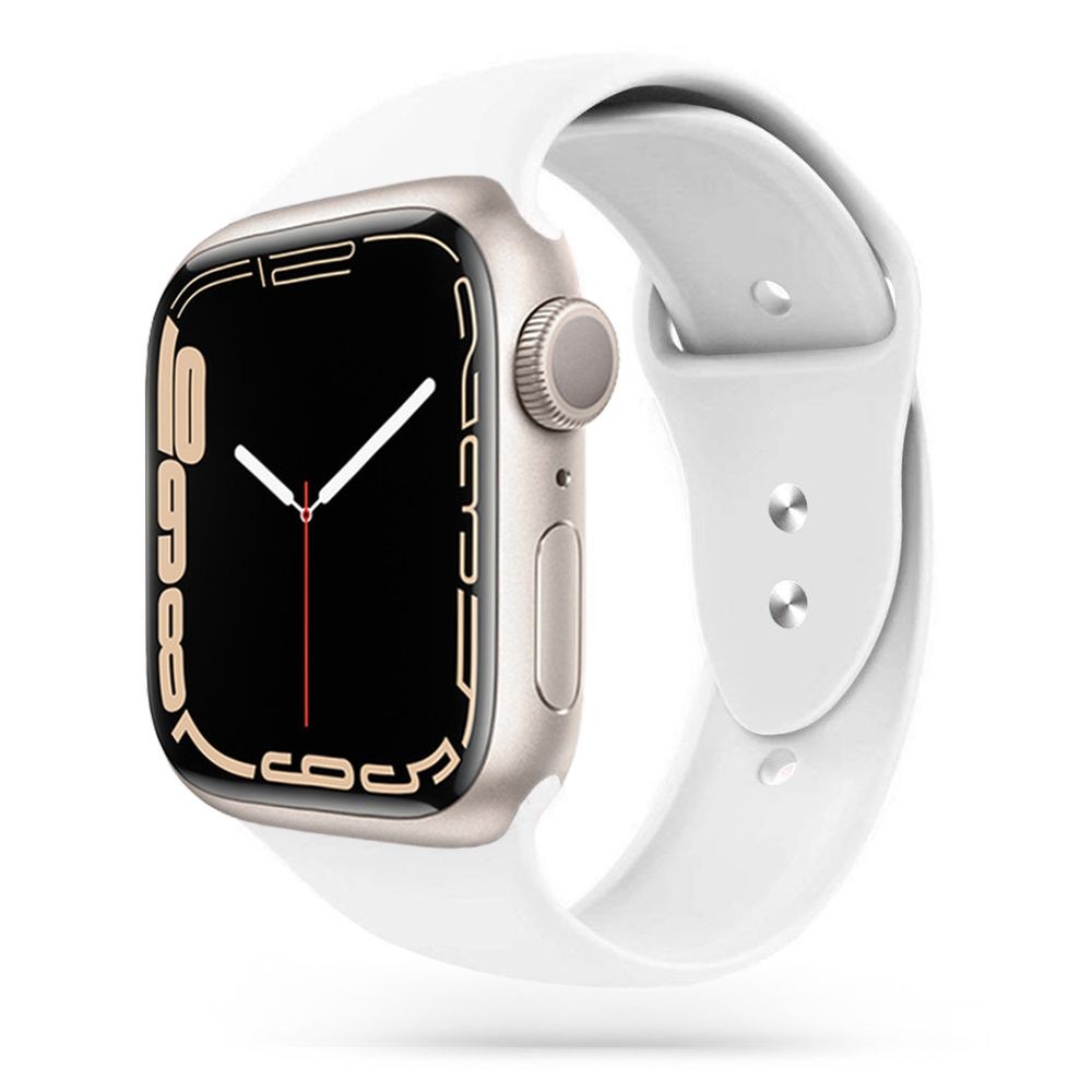 Balta apyrankė Tech-Protect "Iconband" laikrodžiui Apple Watch 4 / 5 / 6 / 7 / 8 / 9 / SE / ULTRA 1 / 2 (42 / 44 / 45 / 49 MM)