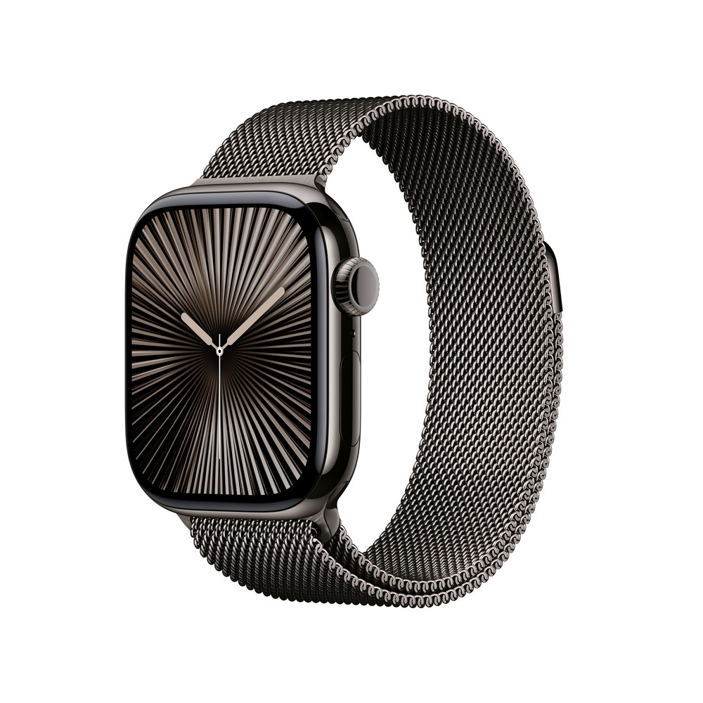 Apple Watch Series 10 GPS + Cellular 42mm Slate Titanium Case with Slate Milanese Loop - MX053ET/A
