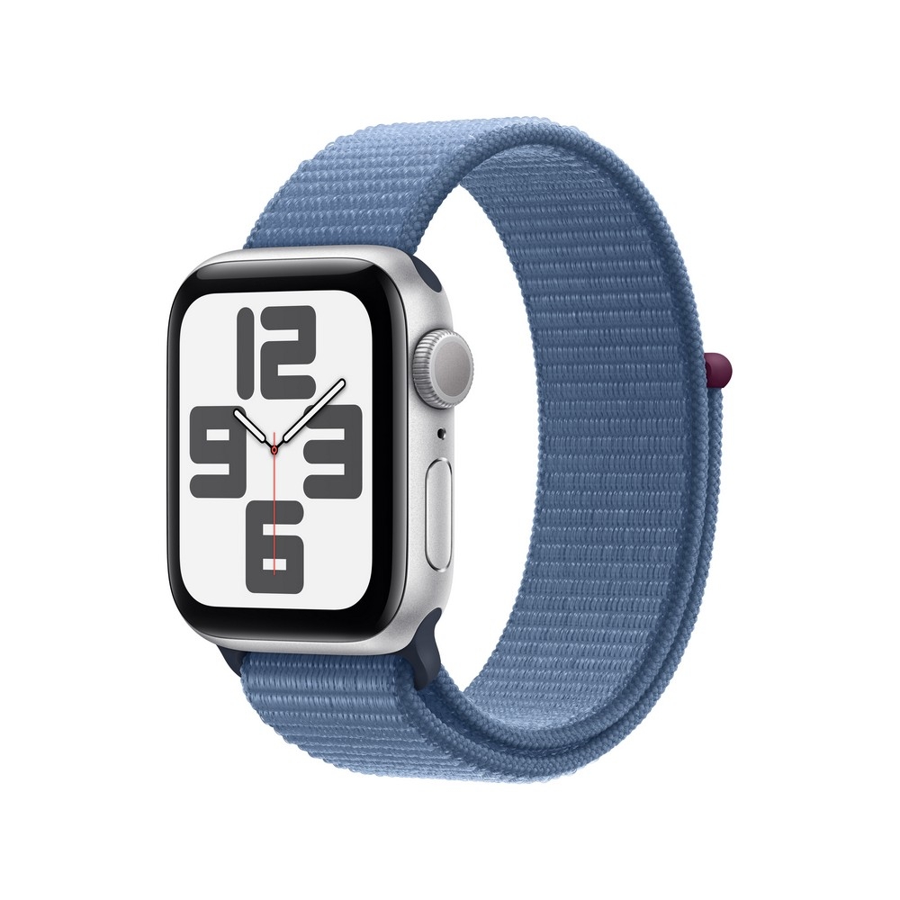 Apple Watch SE GPS 40mm Silver Aluminium Case with Winter Blue Sport Loop - MRE33ET/A