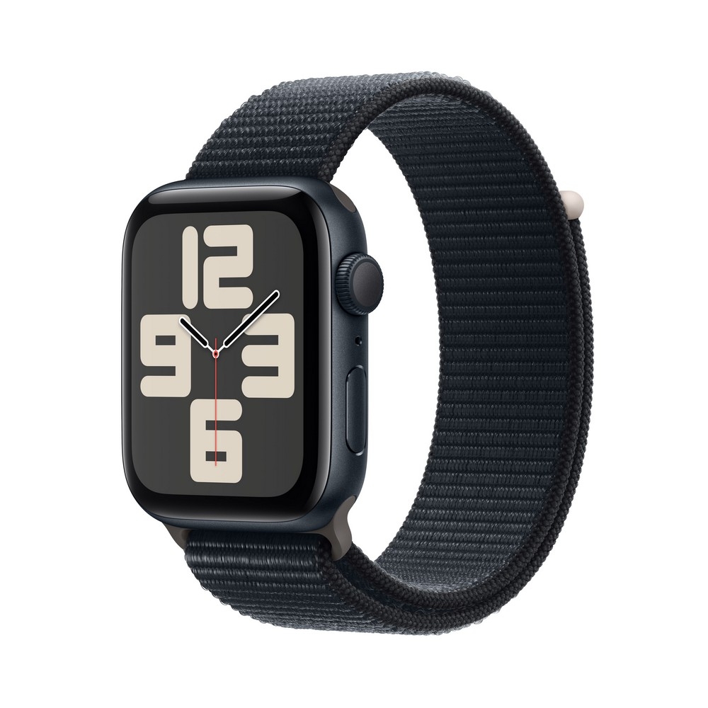 Apple Watch SE GPS 44mm Midnight Aluminium Case with Midnight Sport Loop - MREA3ET/A