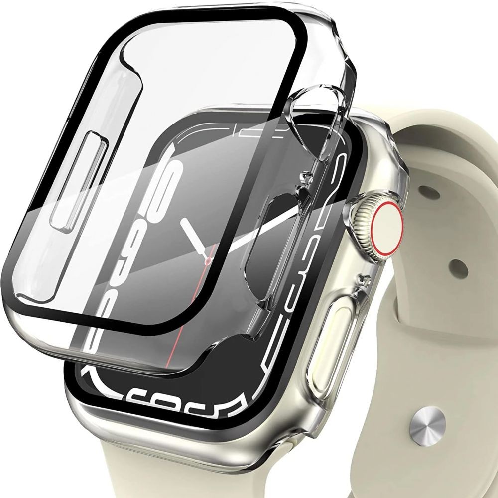 Skaidrus Tech-Protect dėklas "Defence 360" laikrodžiui Apple Watch 7 / 8 / 9 (41 MM)