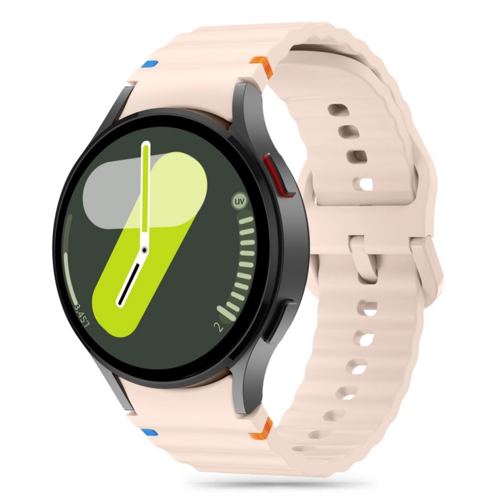 Rožinės spalvos apyrankė "Tech-Protect Silicone Sport" laikrodžiui Samsung Galaxy Watch 4 / 5 / 5 PRO / 6 / 7 / FE