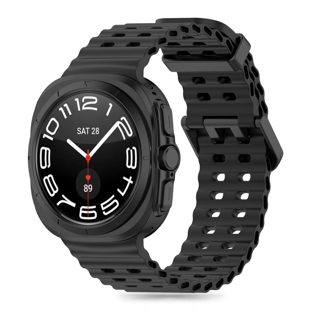 Juodos spalvos apyrankė "Tech-Protect Iconband Pro" laikrodžiui Samsung Galaxy Watch Ultra (47 MM)