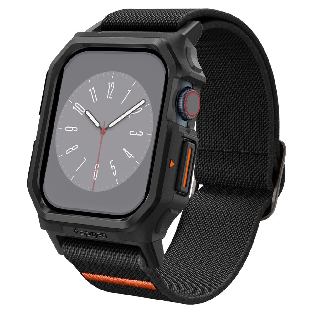 Juodas dėklas/apyrankė "Spigen Lite Fit ”Pro” laikrodžiui Apple Watch 10 (42 MM)
