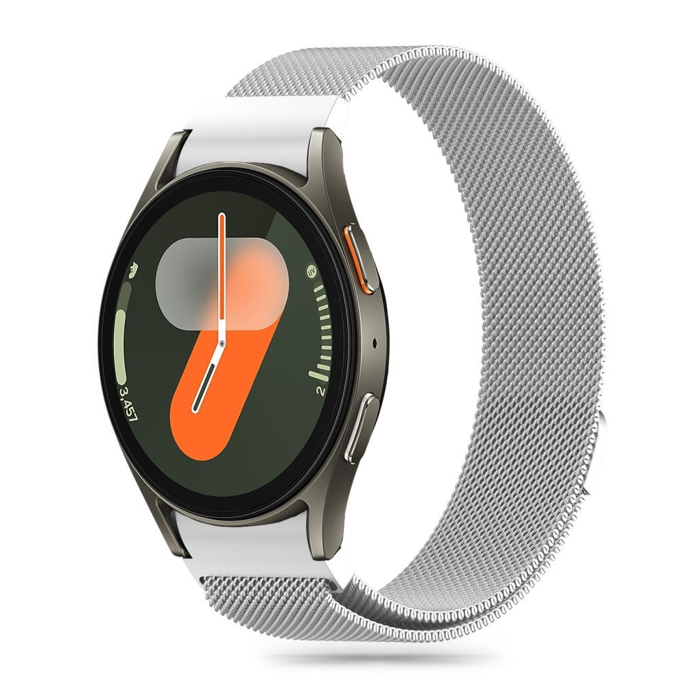 Sidabro spalvos apyrankė "Tech-Protect Milaneseband" laikrodžiui Samsung Galaxy Watch 4 / 5 / 5 PRO / 6 / 7 / FE