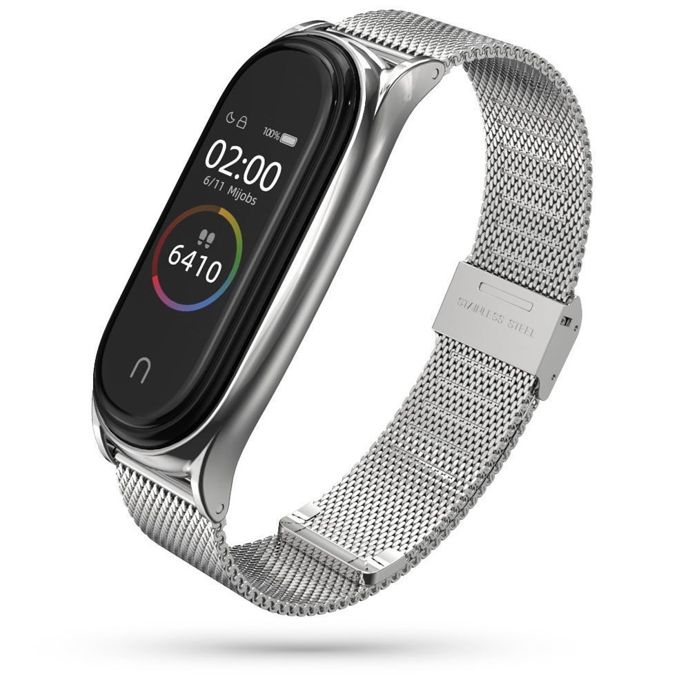 Sidabrinė apyrankė laikrodžiui XIAOMI MI SMART BAND 7"Tech-Protect Milaneseband"