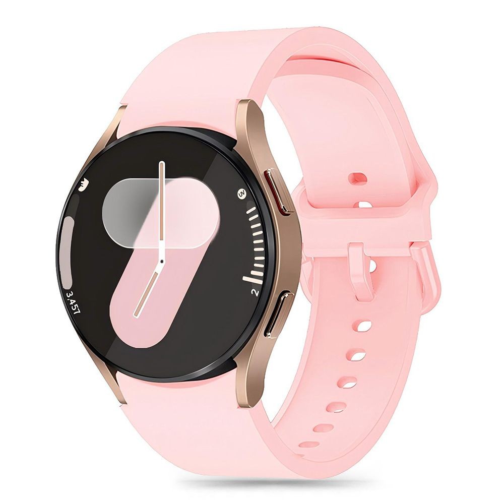 Rožinės spalvos apyrankė "Tech-Protect Silicone" laikrodžiui Samsung Galaxy Watch 4 / 5 / 5 PRO / 6 / 7 / FE