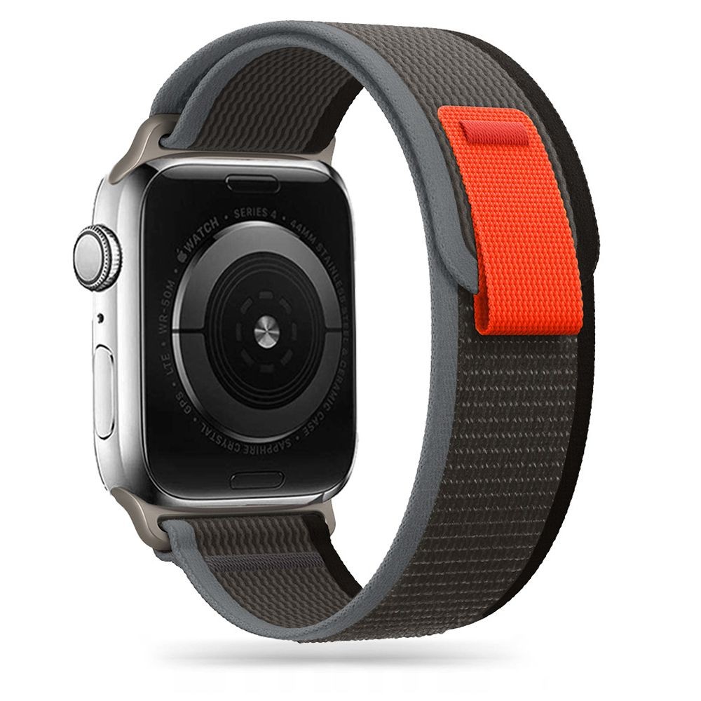 Juoda apyrankė "Tech-Protect Nylon" laikrodžiui Apple Watch 4 / 5 / 6 / 7 / 8 / 9 / SE / ULTRA 1 / 2 (42 / 44 / 45 / 49 MM)