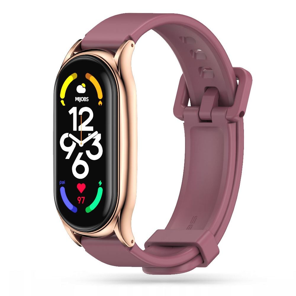 Burgundy spalvos apyrankė "Tech-Protect Iconband Pro" laikrodžiui Xiaomi Mi Smart Band 5 / 6 / 6 NFC