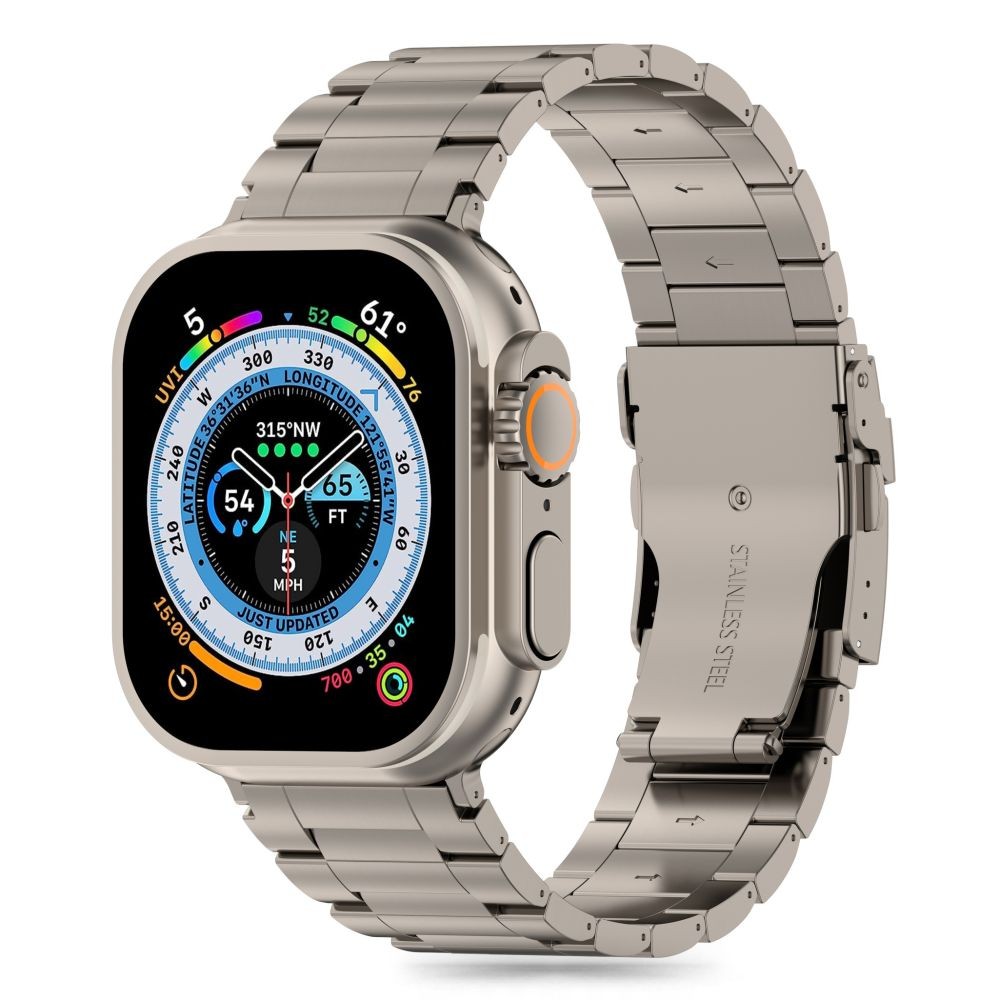Titano spalvos apyrankė "Tech-Protect Stainless Pro" laikrodžiui Apple Watch 4 / 5 / 6 / 7 / 8 / 9 / SE / Ultra 1 / 2 (42 / 44 / 45 / 49 MM)
