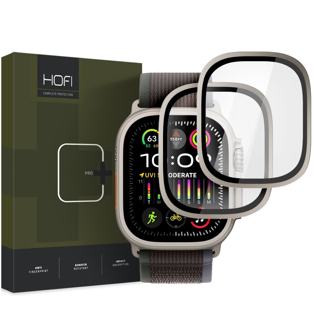 Apsauginis stikliukas "Hofi Glass Ring" (2vnt.) laikrodžiui Apple Watch Ultra 1 / 2 (49 MM)