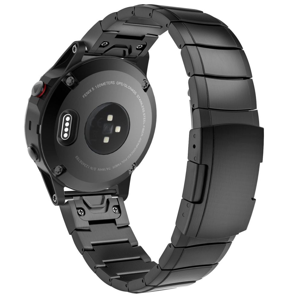 Vyriška juoda apyrankė Tech-Protect "Steelband" laikrodžiui Garmin Fenix 5 / 6 / 6 PRO / 7 (22mm)