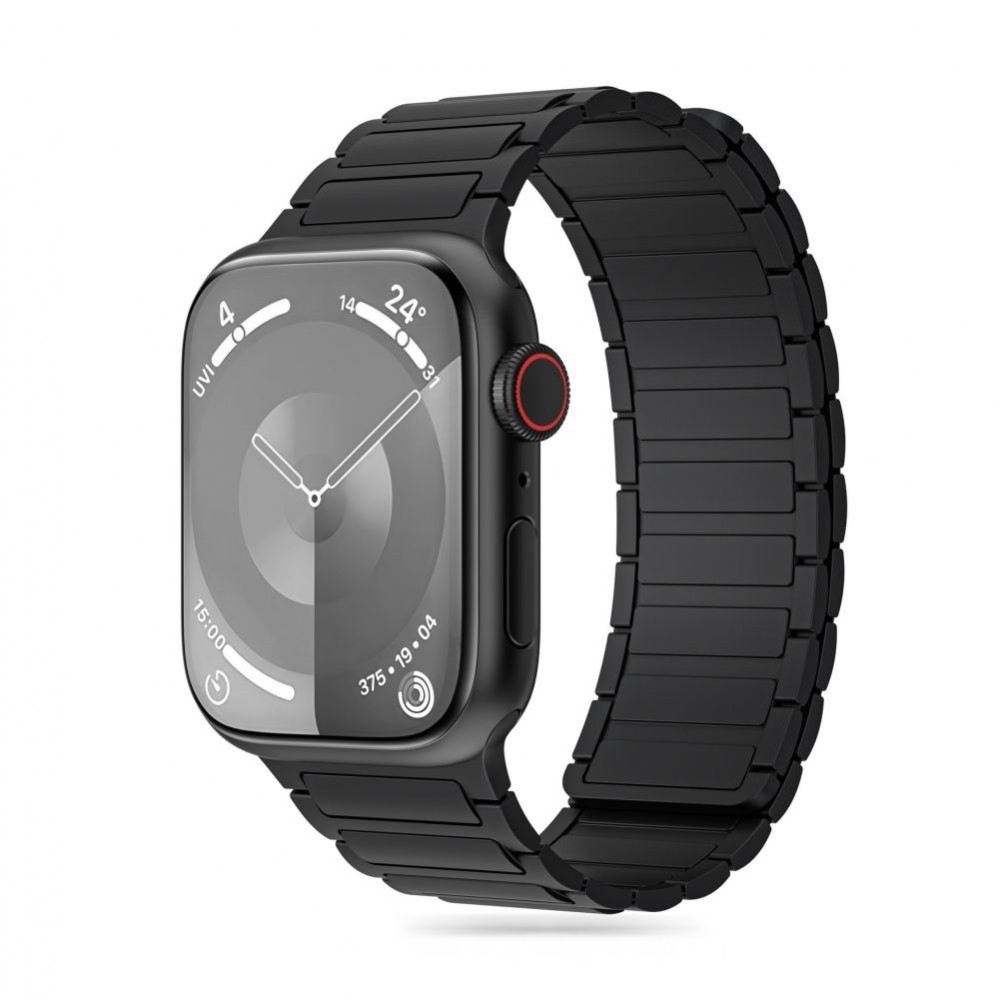 Juoda apyrankė "Tech-Protect Iconband Magnetic" laikrodžiui Apple Watch 4 / 5 / 6 / 7 / 8 / 9 / SE / ULTRA 1 / 2 (42 / 44 / 45 / 49 MM)