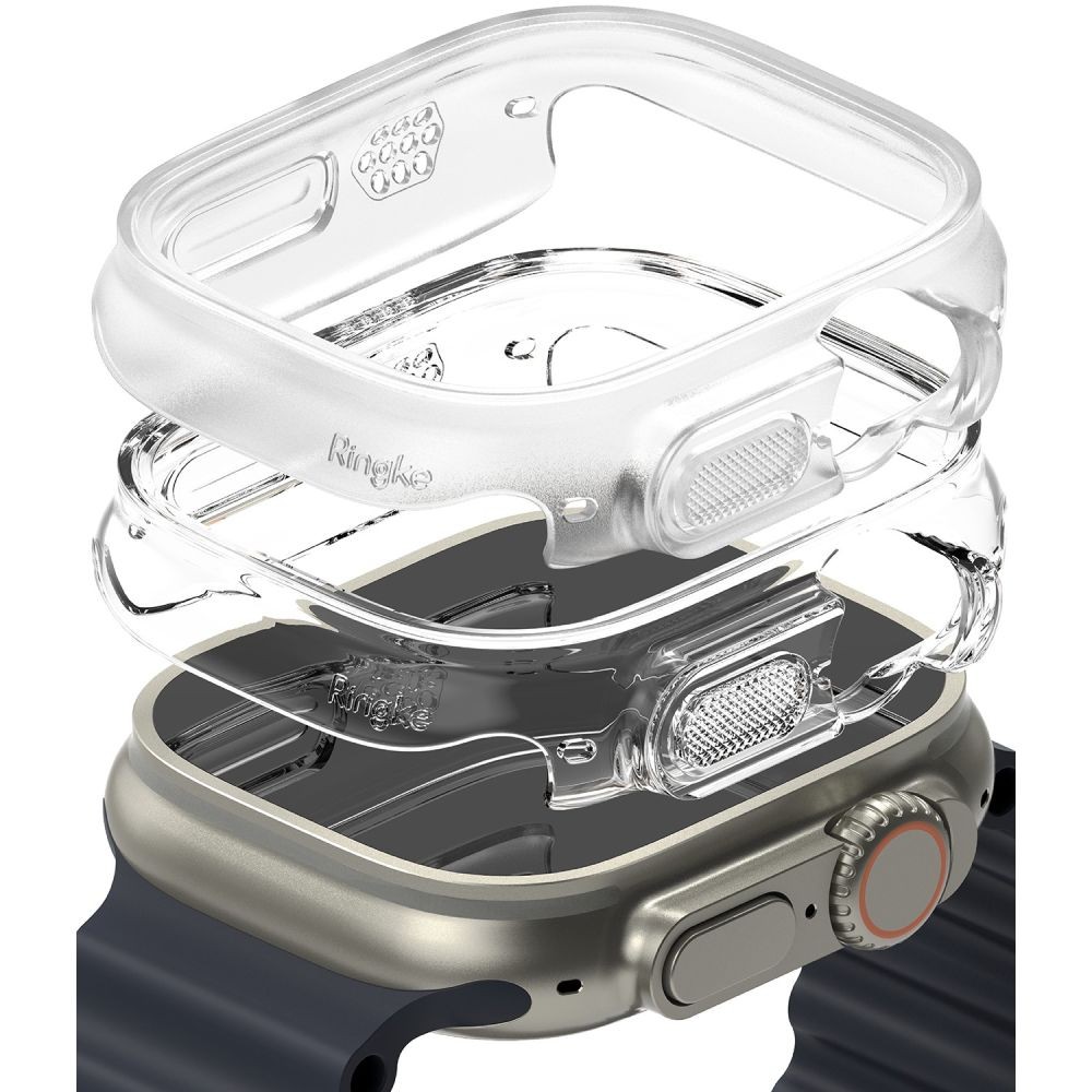 Dėklai "Ringke Slim" (2vnt) matinis/skaidrus laikrodžiui Apple Watch Ultra 1 / 2 (49 MM)