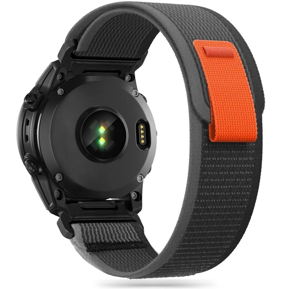 Juoda apyrankė "Tech-Protect Nylon" laikrodžiui Garmin Fenix 5 / 6 / 6 PRO / 7