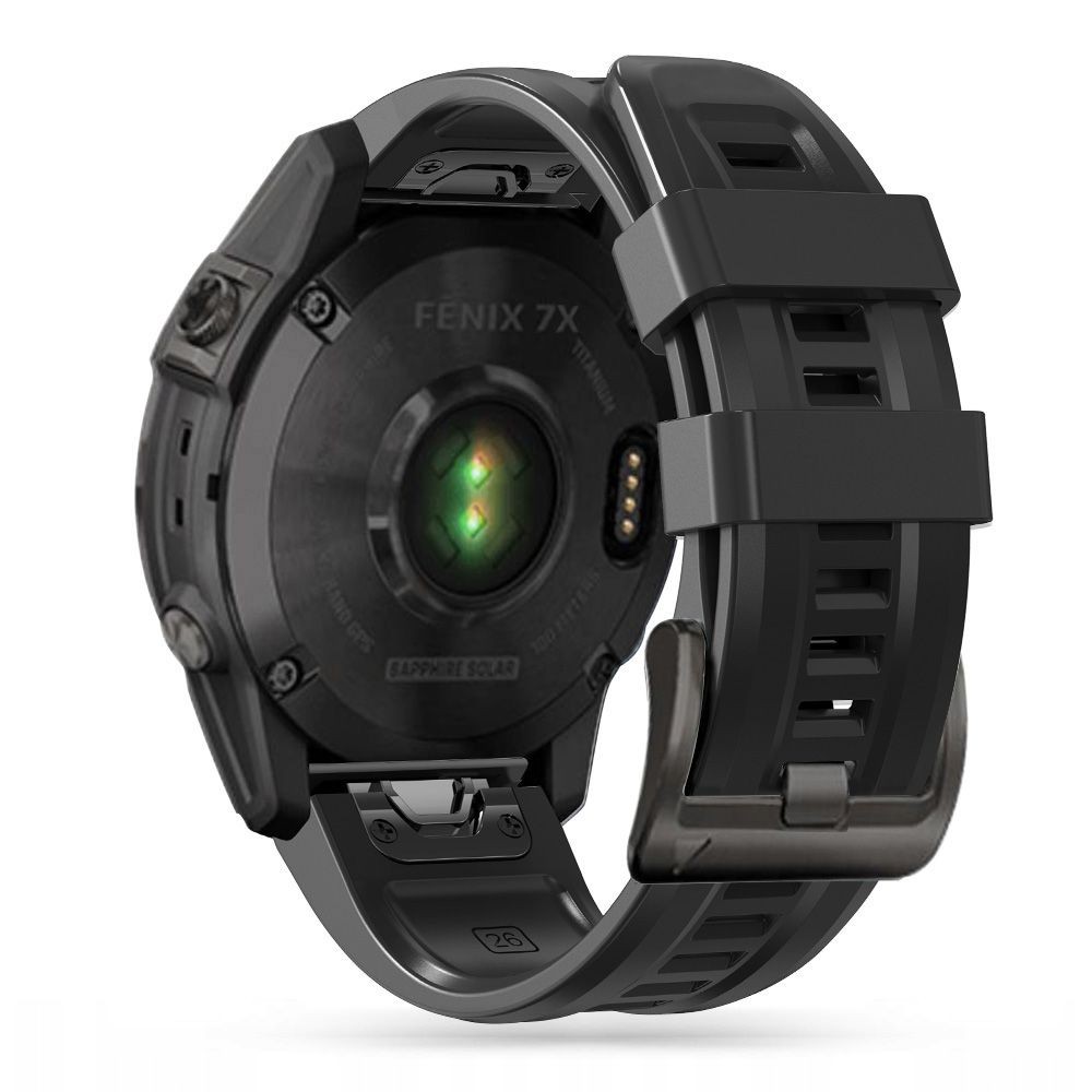 Juoda apyrankė "Tech-Protect Iconband" laikrodžiui GARMIN FENIX 3 / 5X / 3HR / 5X PLUS / 6X / 6X PRO / 7X (26mm)